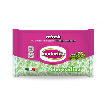Servetele Inodorina Refresh Clorexidine, 100 Buc